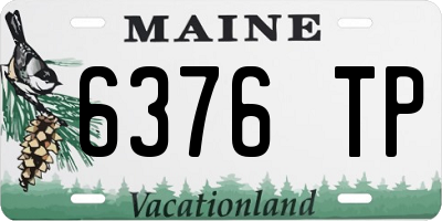 ME license plate 6376TP