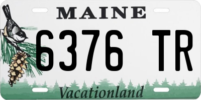 ME license plate 6376TR