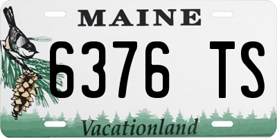 ME license plate 6376TS