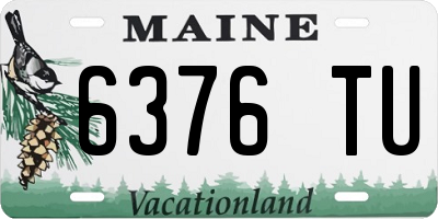 ME license plate 6376TU