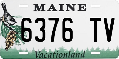 ME license plate 6376TV