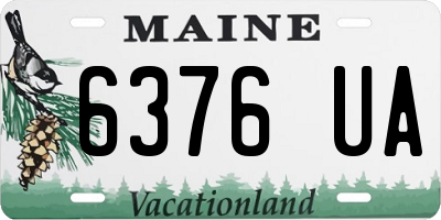 ME license plate 6376UA