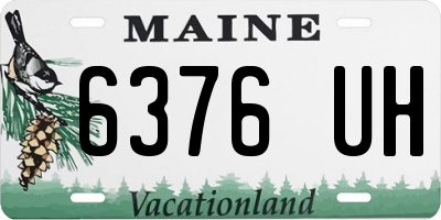 ME license plate 6376UH