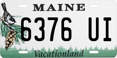 ME license plate 6376UI