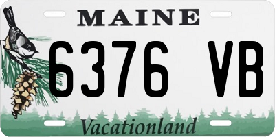 ME license plate 6376VB