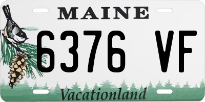 ME license plate 6376VF