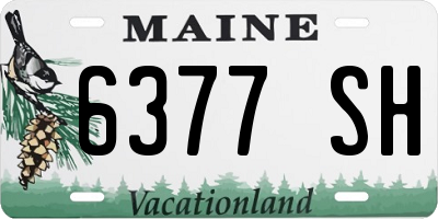 ME license plate 6377SH