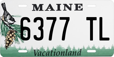 ME license plate 6377TL