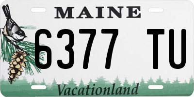 ME license plate 6377TU