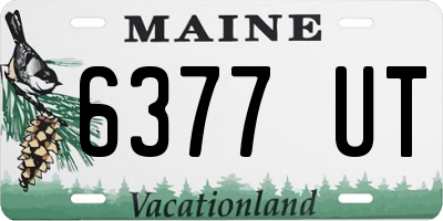 ME license plate 6377UT