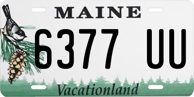 ME license plate 6377UU