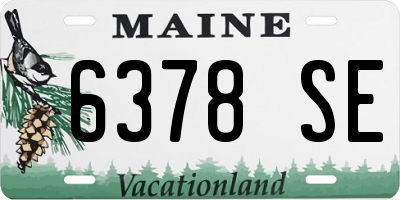 ME license plate 6378SE