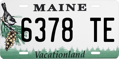 ME license plate 6378TE
