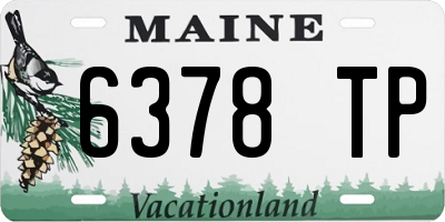 ME license plate 6378TP