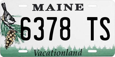 ME license plate 6378TS