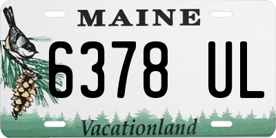 ME license plate 6378UL