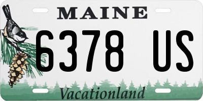 ME license plate 6378US