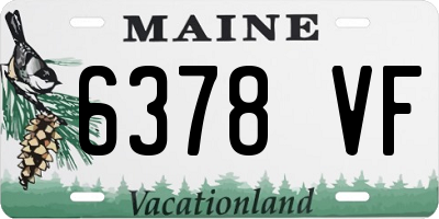 ME license plate 6378VF