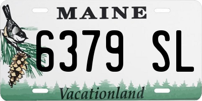 ME license plate 6379SL