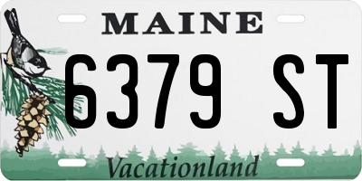 ME license plate 6379ST