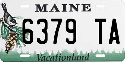 ME license plate 6379TA