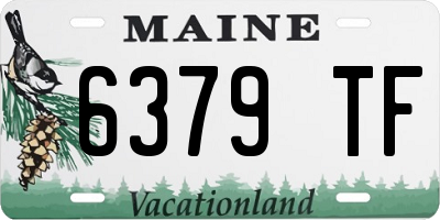 ME license plate 6379TF
