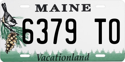 ME license plate 6379TO