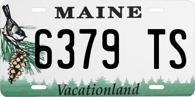 ME license plate 6379TS