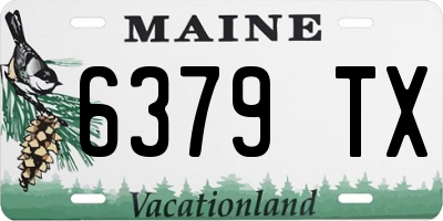 ME license plate 6379TX