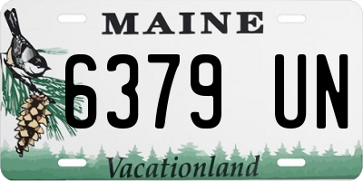ME license plate 6379UN