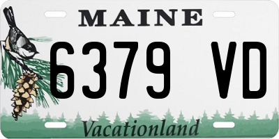 ME license plate 6379VD