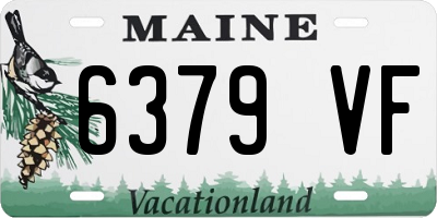ME license plate 6379VF