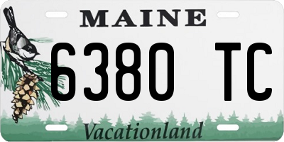 ME license plate 6380TC