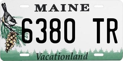 ME license plate 6380TR