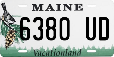 ME license plate 6380UD