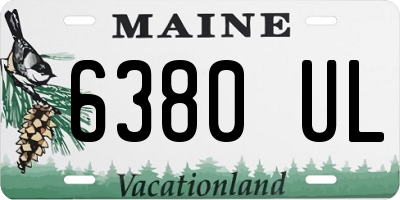 ME license plate 6380UL