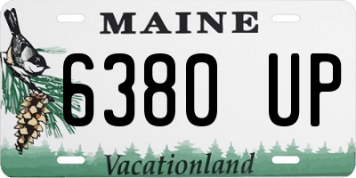 ME license plate 6380UP