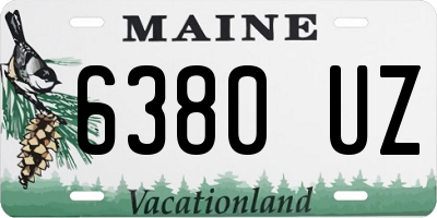 ME license plate 6380UZ