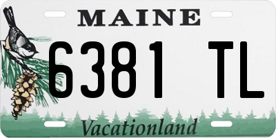 ME license plate 6381TL