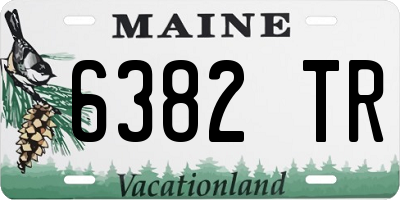 ME license plate 6382TR