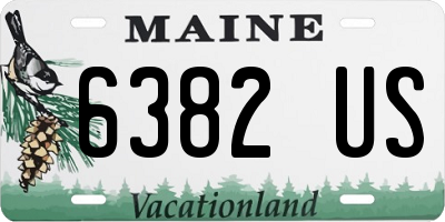 ME license plate 6382US