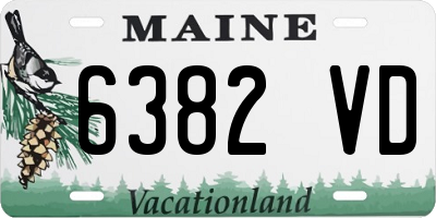 ME license plate 6382VD