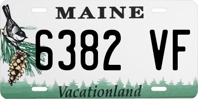 ME license plate 6382VF