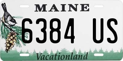 ME license plate 6384US