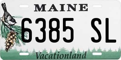 ME license plate 6385SL