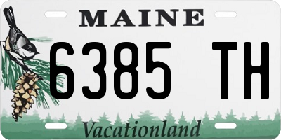 ME license plate 6385TH
