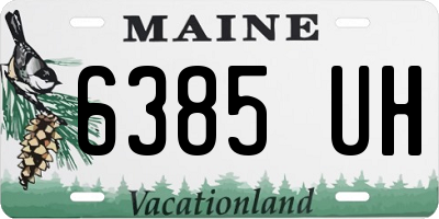 ME license plate 6385UH
