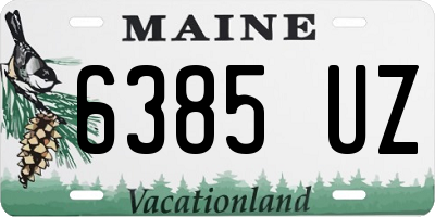 ME license plate 6385UZ
