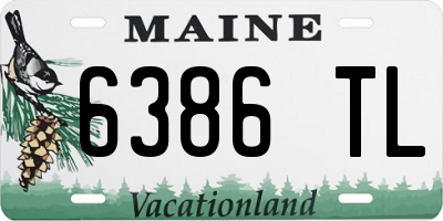 ME license plate 6386TL