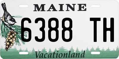 ME license plate 6388TH